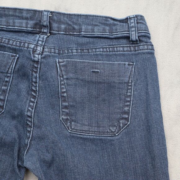 Forever Twenty One Pants Womens 28 Blue Low Rise Flat Front Bootcut Denim Jeans - Picture 14 of 16